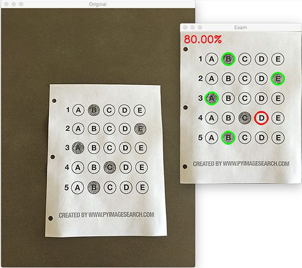 Figure 10: Finishing our OMR system for grading human-taken exams.